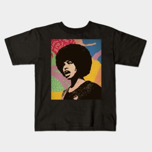 Vintage Poster - Angela Davis Style Kids T-Shirt